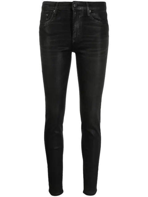 Armani Exchange whiskering-effect skinny jeans 