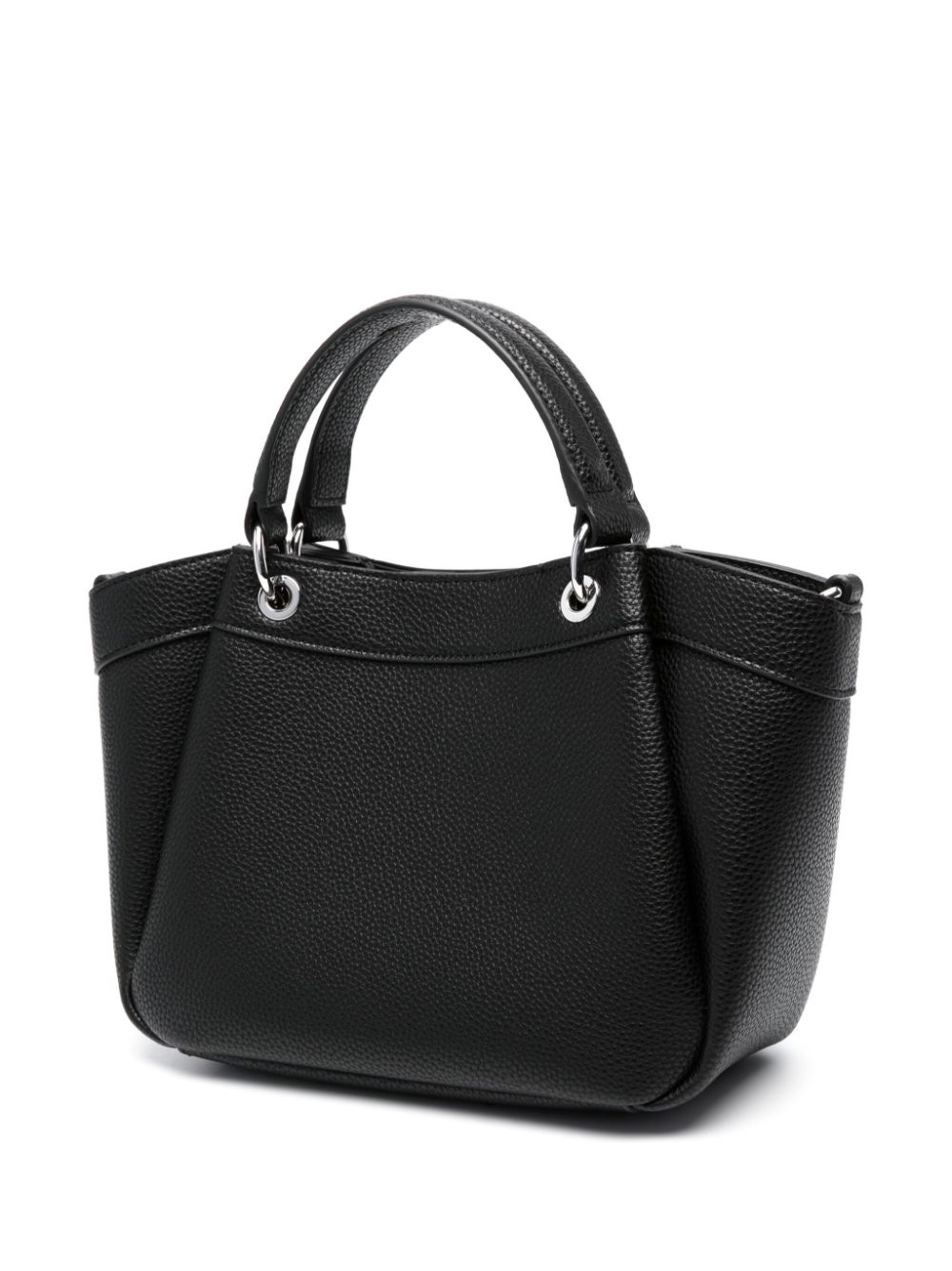 Armani Exchange logo-debossed grained-texture tote bag Women