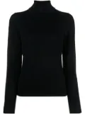 BOSS roll-neck virgin wool jumper - Black