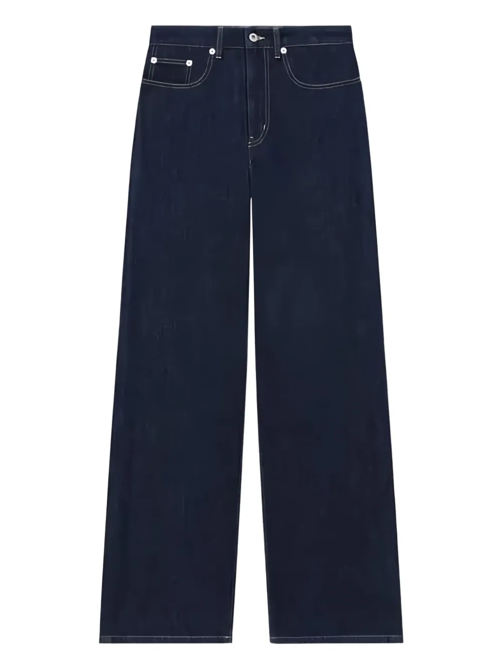 Kenzo logo-patch wide-leg jeans | Blue | Image 1