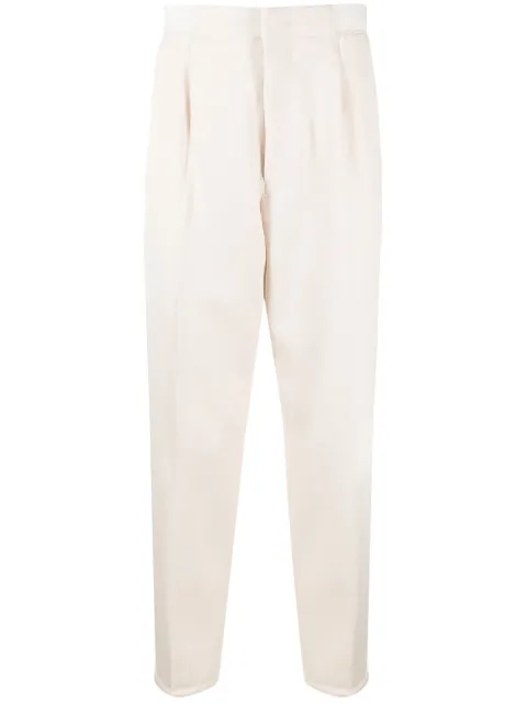 Zegna elasticated-ankles wool trousers