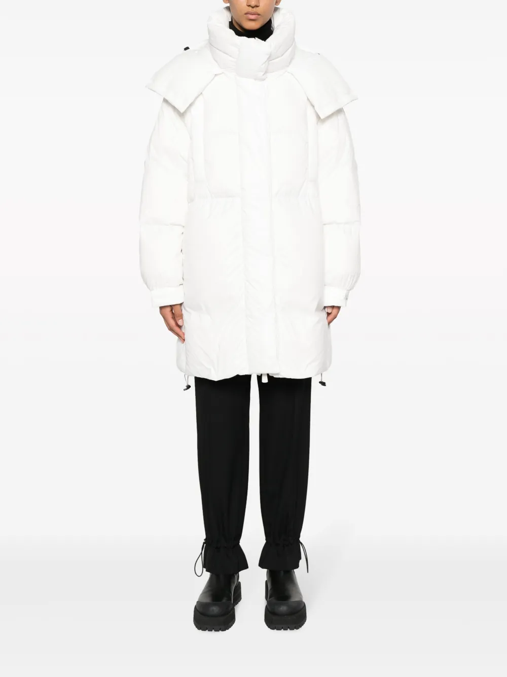 Bacon Puffa hooded padded coat - Wit