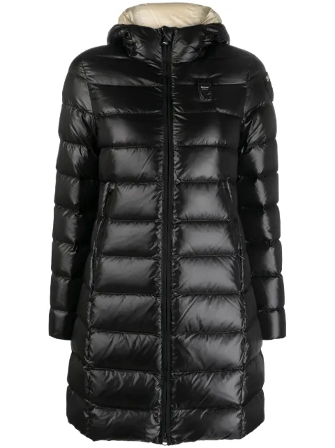 Blauer zip-up hooded padded coat