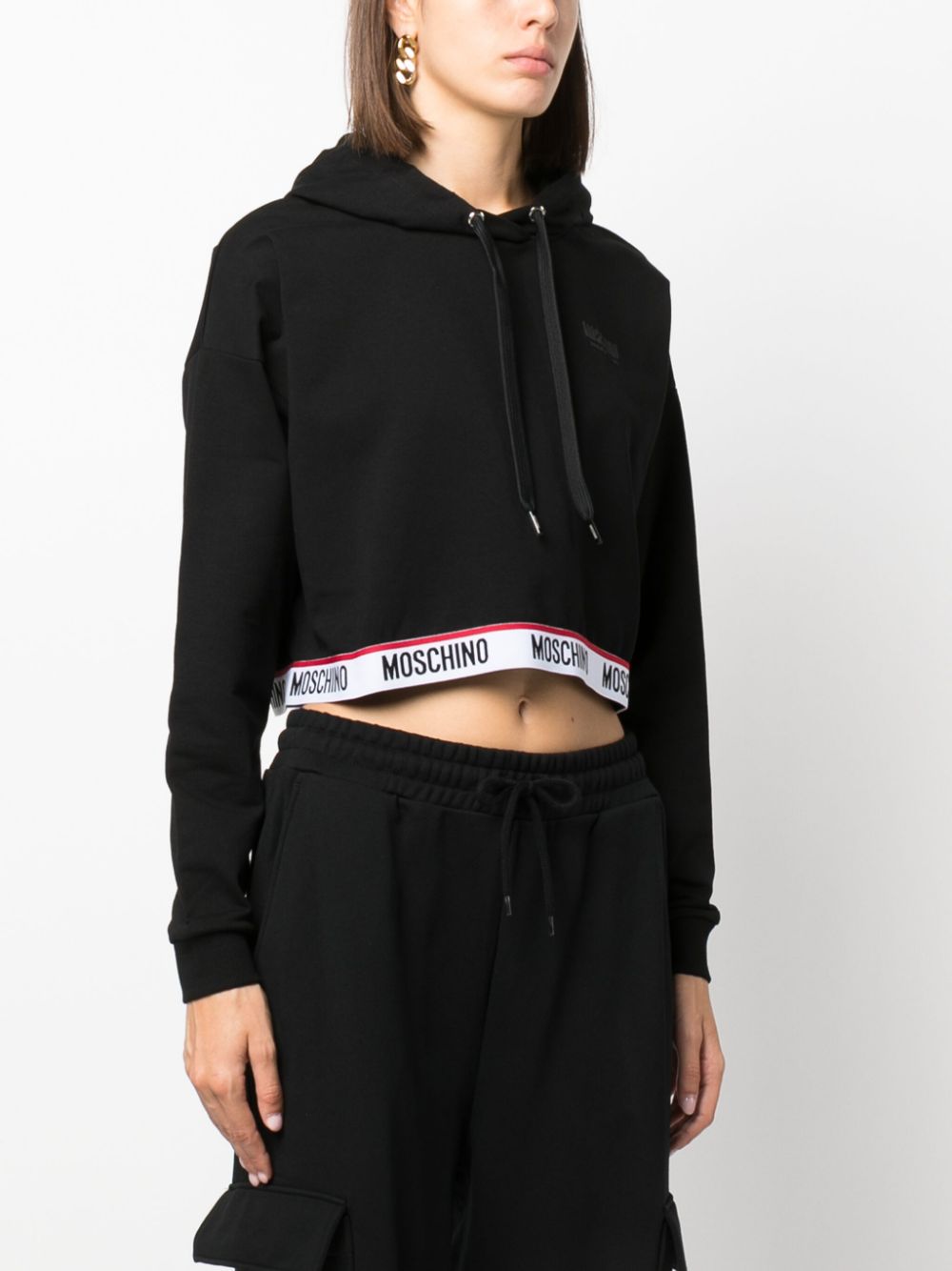 Moschino cropped outlet hoodie