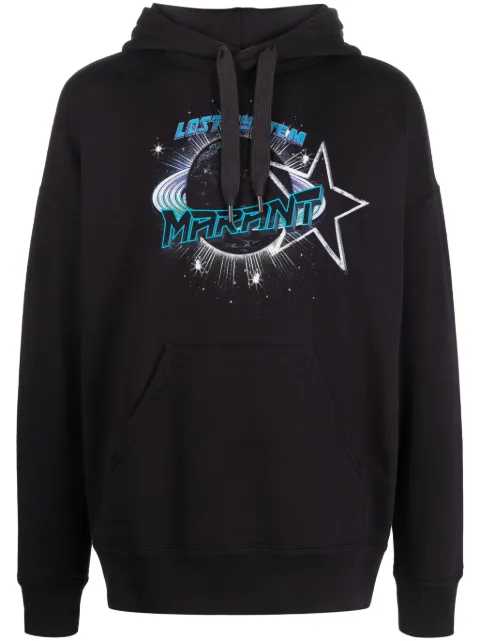 MARANT Miley logo-print hoodie