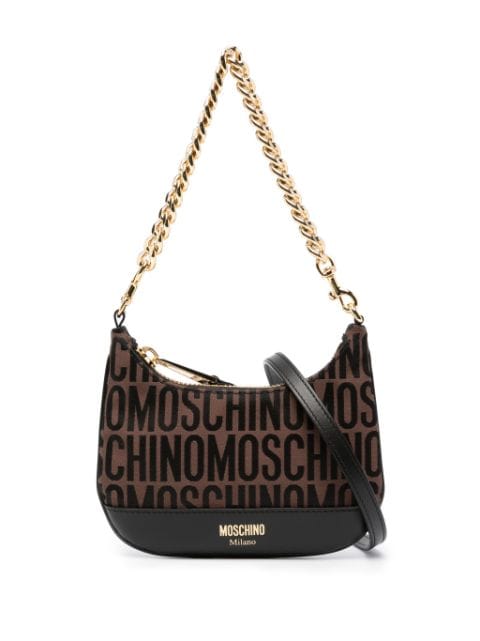 Moschino logo-jacquard shoulder bag