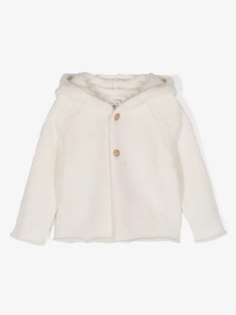 TEDDY & MINOU cardigan boutonné à capuche