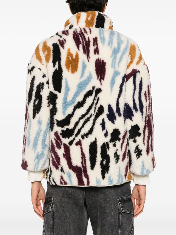 Ba&Sh abstract-print Fleece Jacket - Farfetch