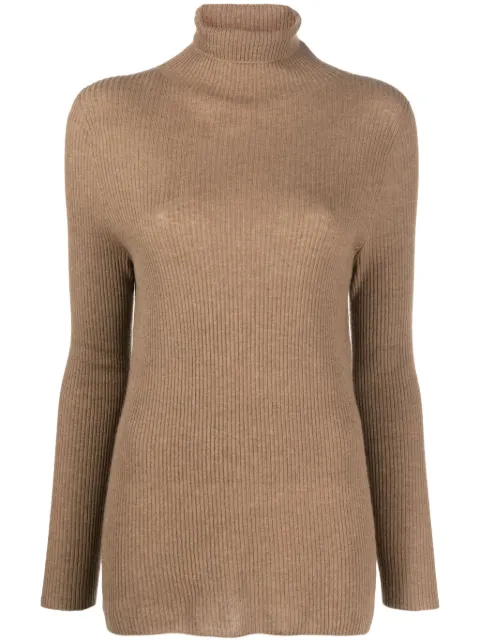 Fabiana Filippi roll-neck ribbed-knit jumper