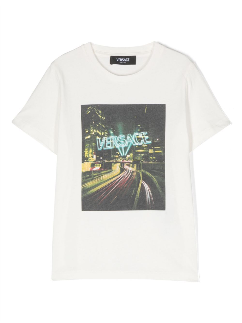 Versace Kids logo-print cotton T-shirt - White