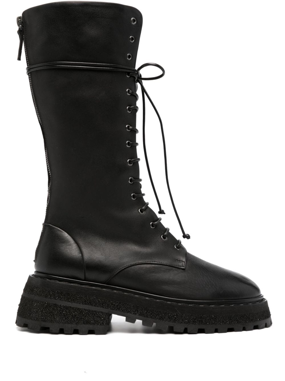 Shop Marsèll Carro Lace-up Leather Boots In Black