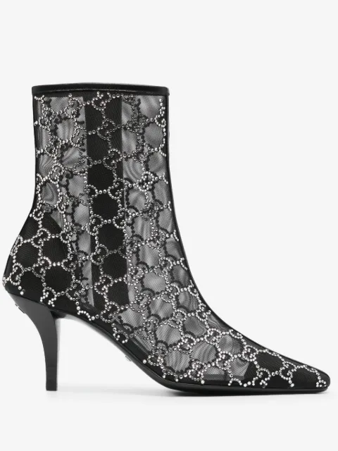 Gucci 85mm GG-motif ankle boots