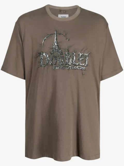 Doublet t-shirt en coton à logo brodé