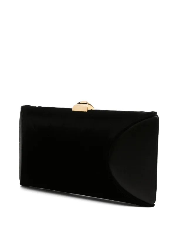 Black velvet clutch sale