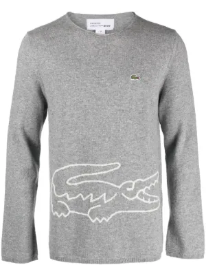 Comme Des Garçons Shirt Moletom x Lacoste Com Logo | Cinza