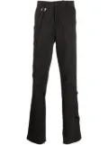 HELIOT EMIL layered-effect straight-leg trousers - Brown