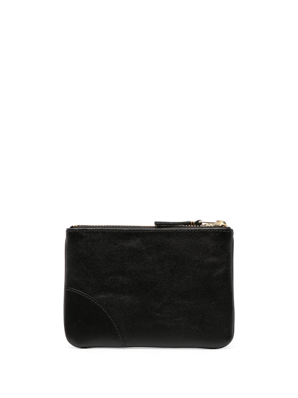 Comme Des Garçons Wallet logo-print leather pouch - Zwart
