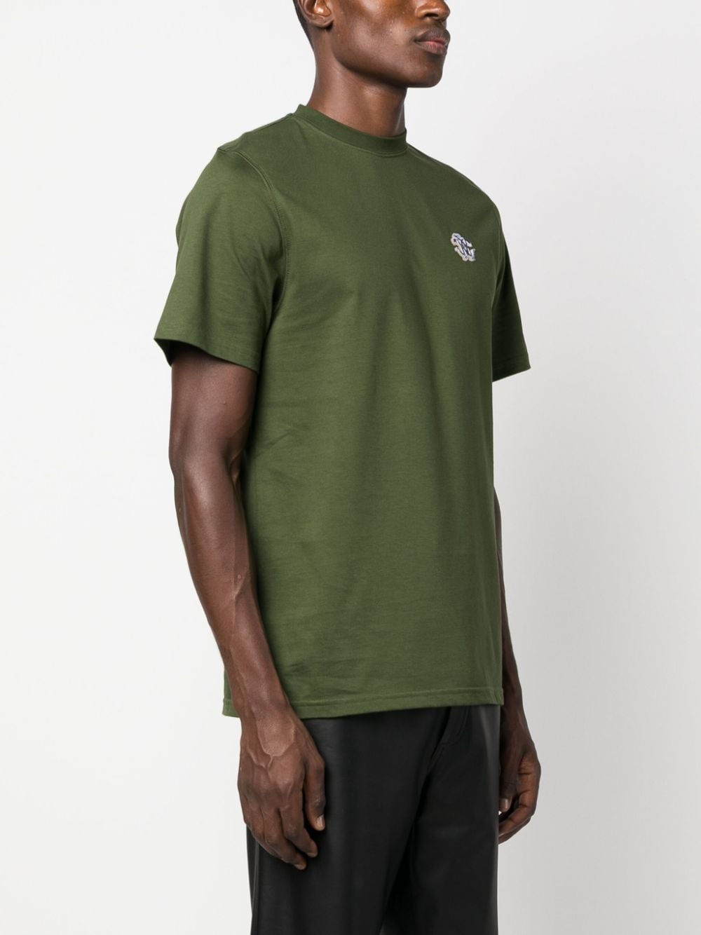 Roberto Cavalli T-shirt met borduurwerk Groen