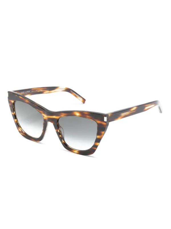 Saint Laurent Eyewear Kate cat eye Frame Sunglasses Brown FARFETCH AU