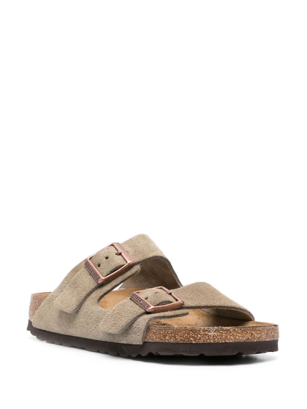 Birkenstock Arizona suède slippers - Beige