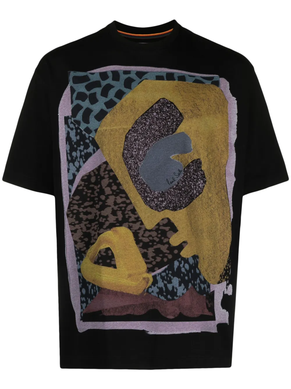 Paul Smith Graphic-print Cotton T-shirt In Black