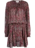 MARANT ÉTOILE Noanne floral-print mini dress - Brown