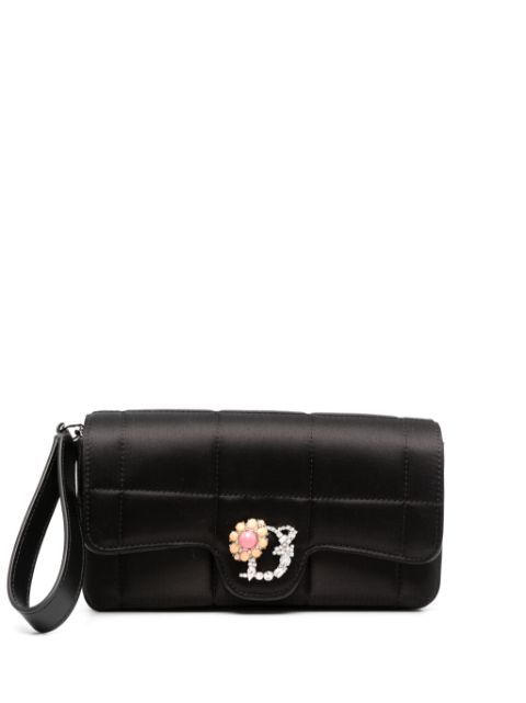 DSQUARED2 D2 Statement quilted clutch bag Women