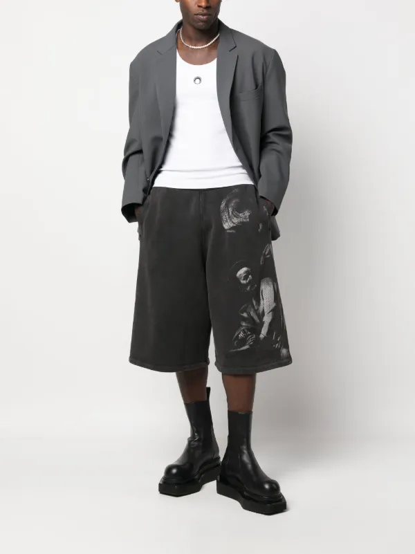 【OFF-WHITE】OFF ST MATTHEW Off-White Saint Matthew-print Cotton Hoodie | Black | FARFETCH