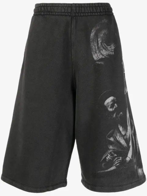 Off-White Saint Matthew-print track shorts
