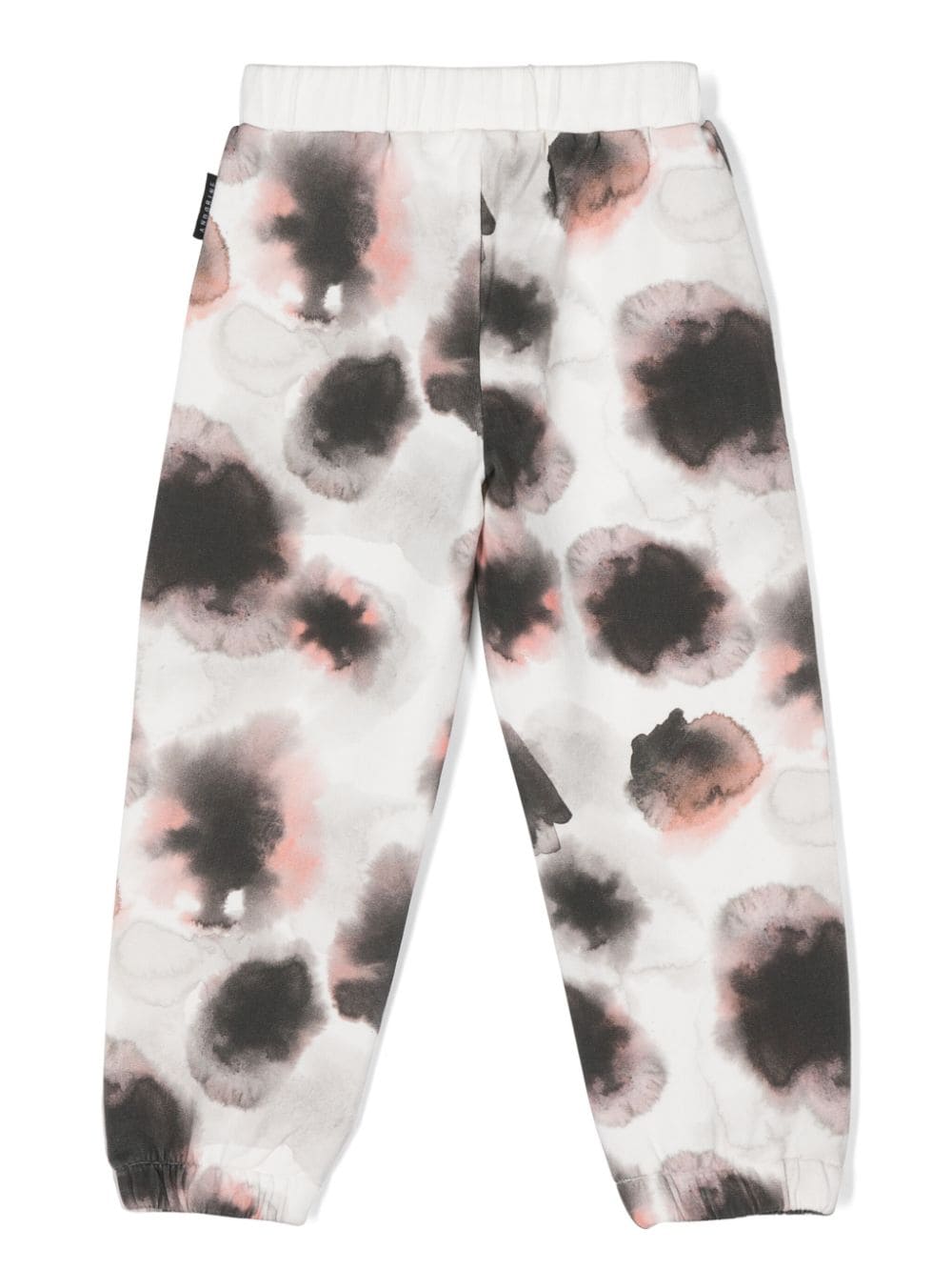 Shop Andorine Abstract-print Organic Cotton Sweatpants In White