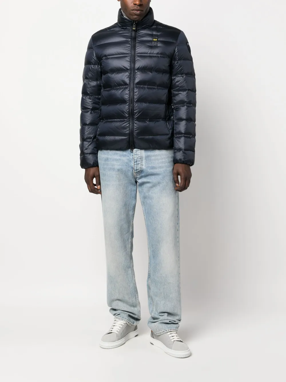 Blauer Jack met logopatch - Blauw