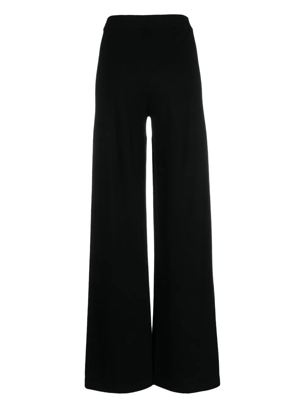 Stefano Mortari virgin wool wide-leg trousers - Zwart