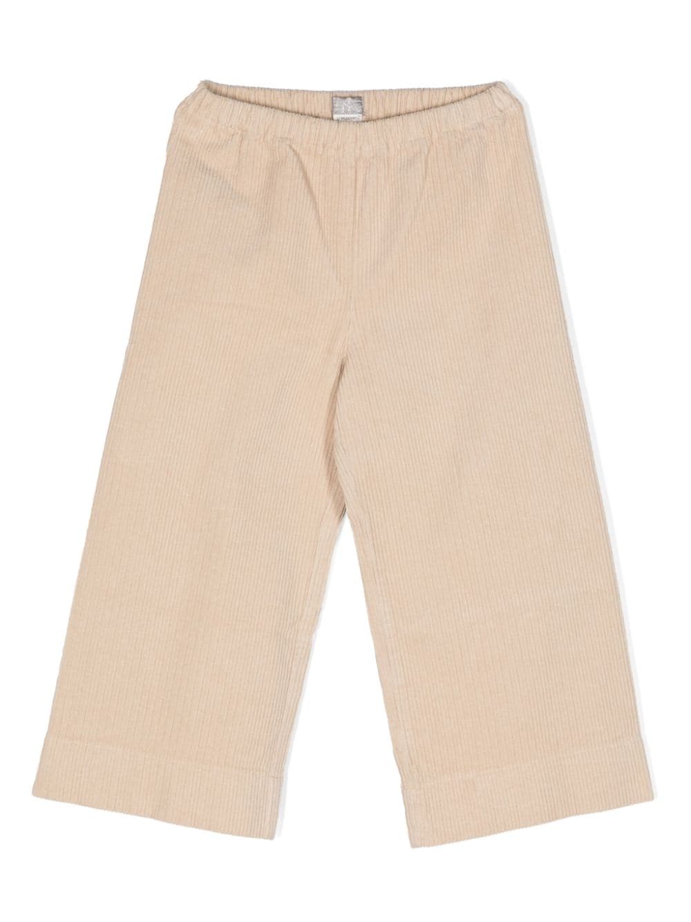 Il Gufo Kids' Wide-leg Corduroy Trousers In Neutrals