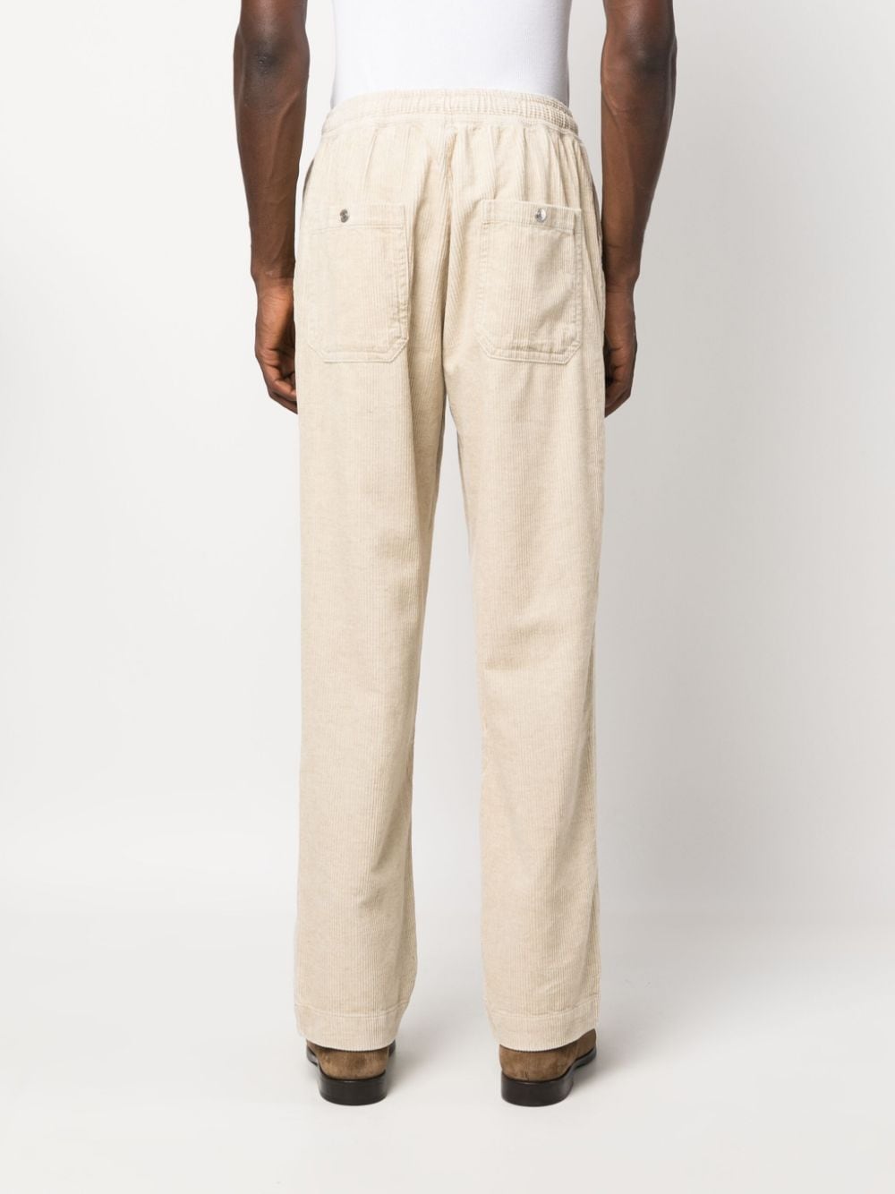 Shop Isabel Marant Drawstring-fastening Corduroy Trousers In Nude