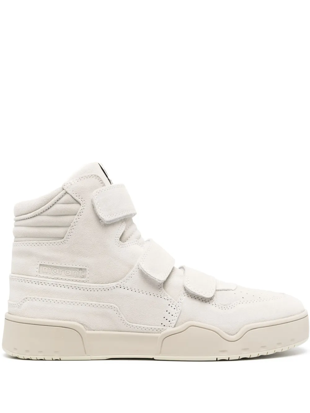 Isabel Marant Leather High-top Sneakers In Neutrals