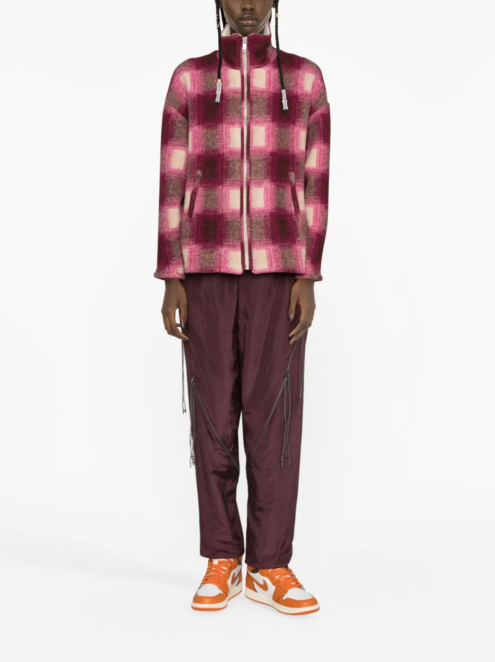 MARANT ÉTOILE Geruit jack - Roze