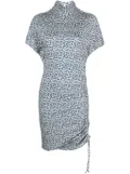 MARANT ÉTOILE Lya geometric-print dress - Neutrals