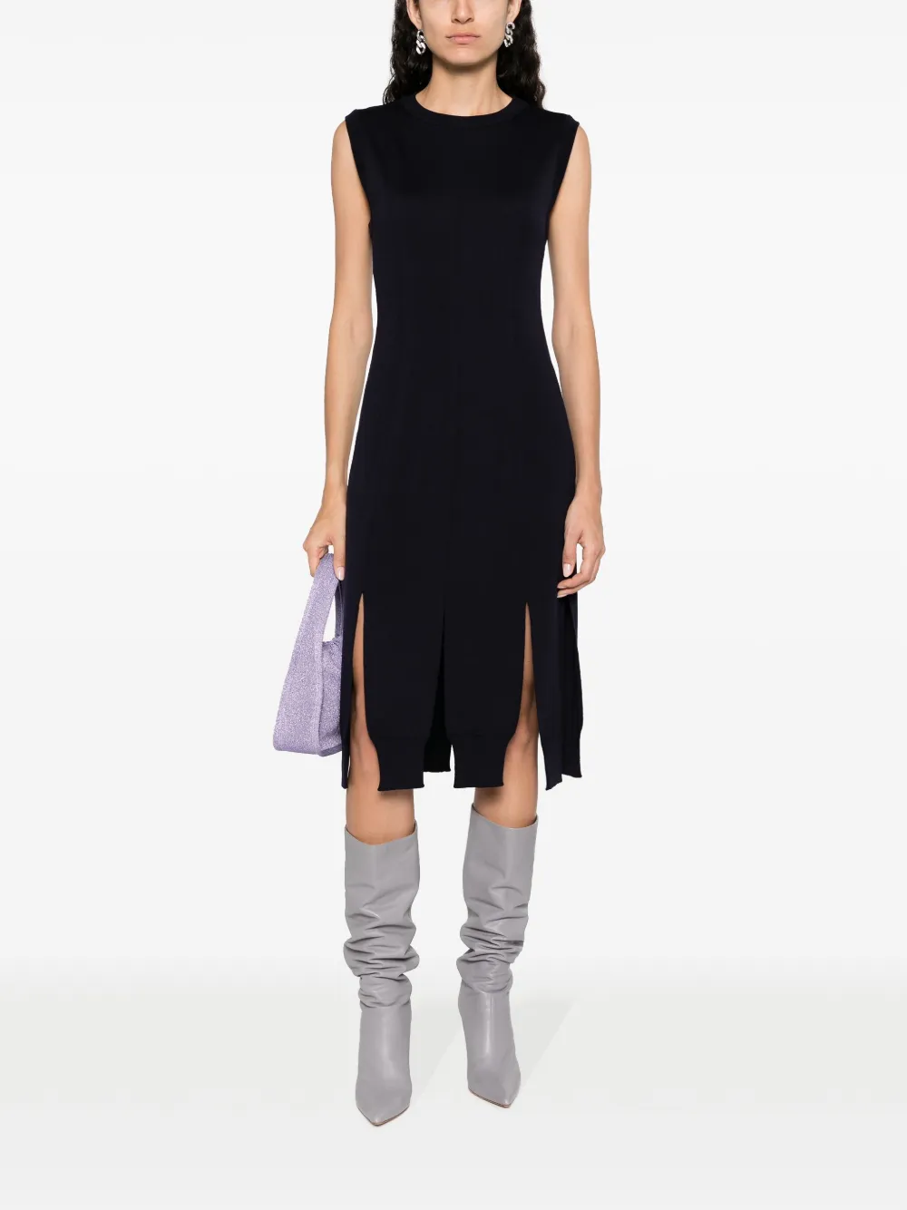 Moschino Mouwloze jurk - Blauw