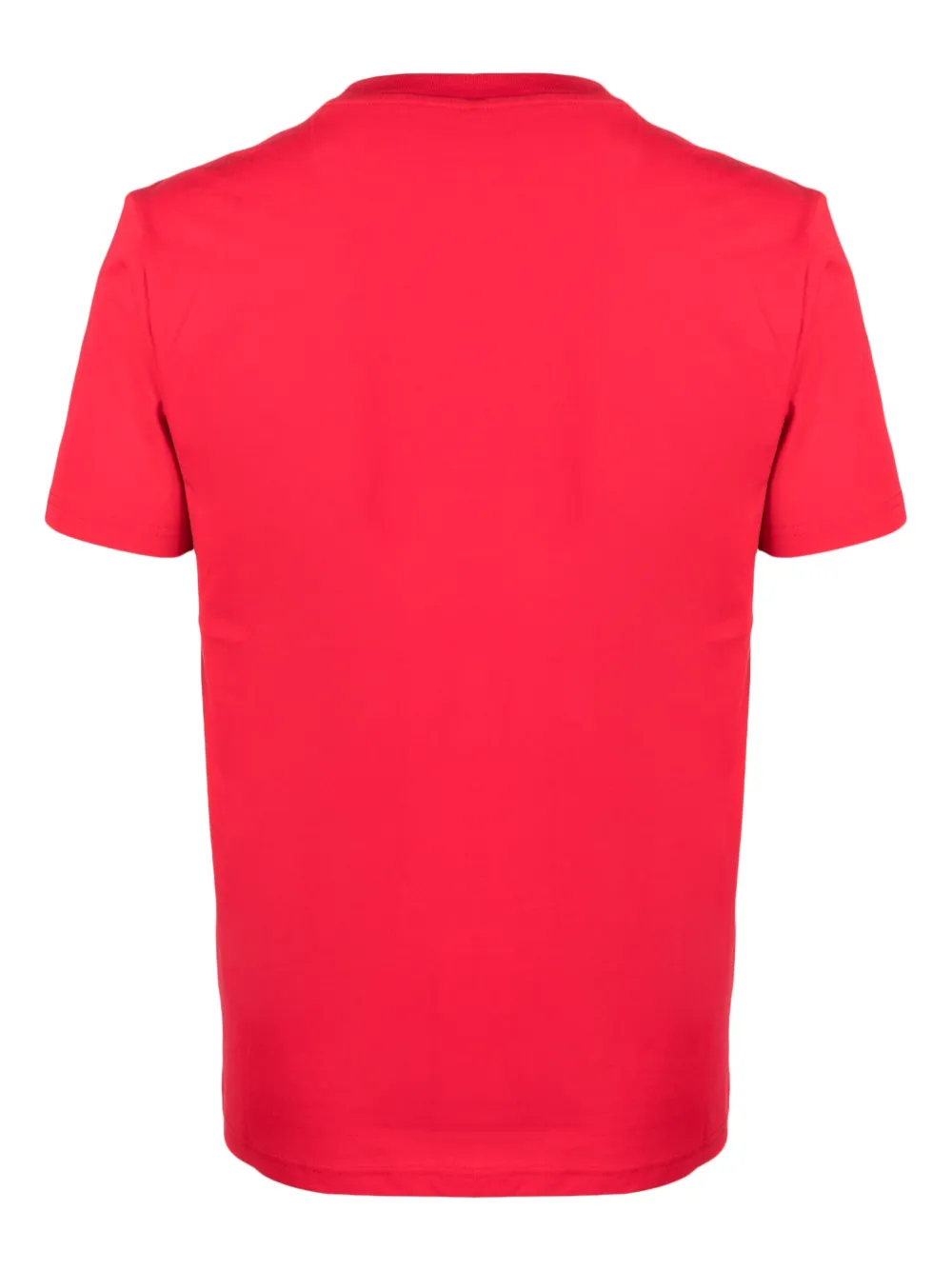 Moschino logo-tape cotton T-shirt - Rood