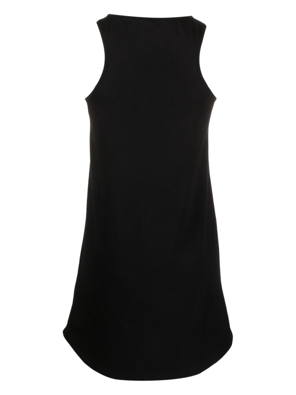 Moschino metallic logo-print sleeveless dress - Zwart