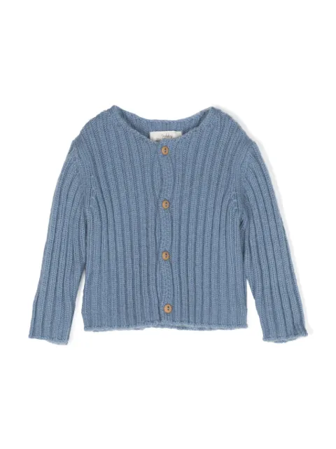 TEDDY & MINOU ribbed-knit round-neck cardigan 