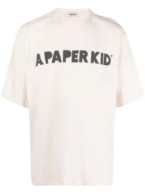 A Paper Kid T-Shirt mit Logo-Print