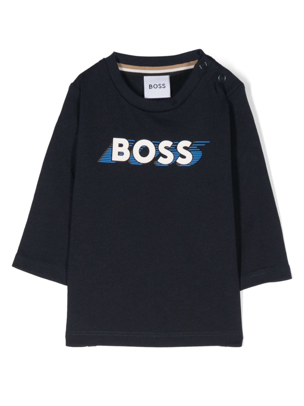 Image 1 of BOSS Kidswear logo-print cotton T-shirt