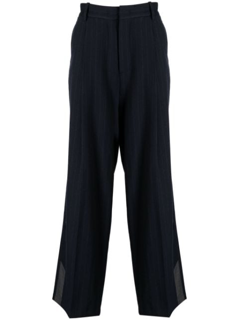 pinstripe-print tailored trousers