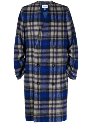 ADERERROR Blue Check Coat