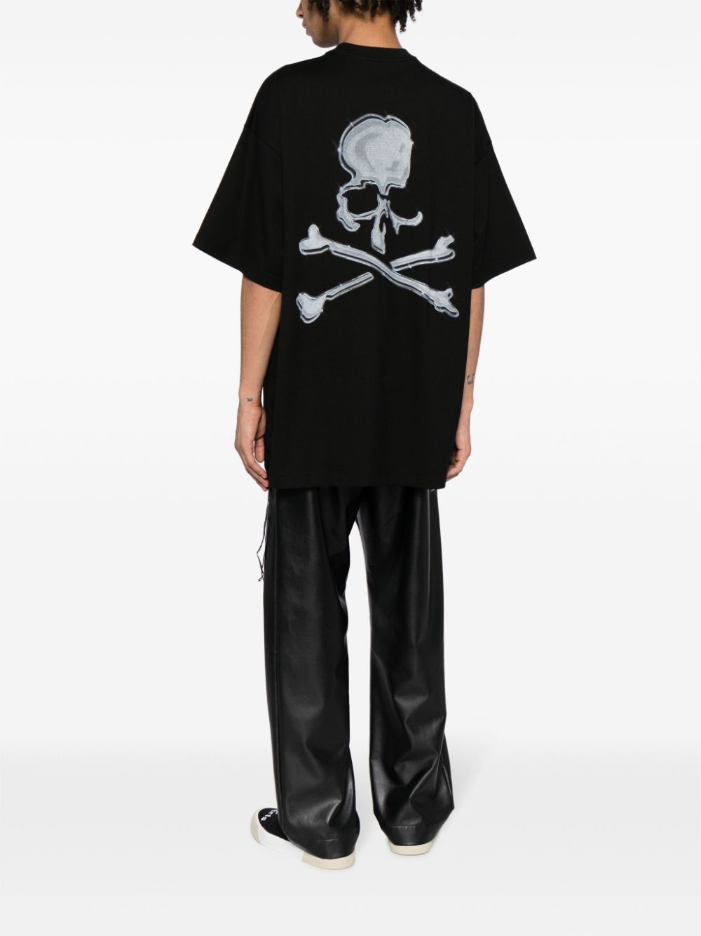 Mastermind World skull short-sleeve cotton T-shirt - Zwart