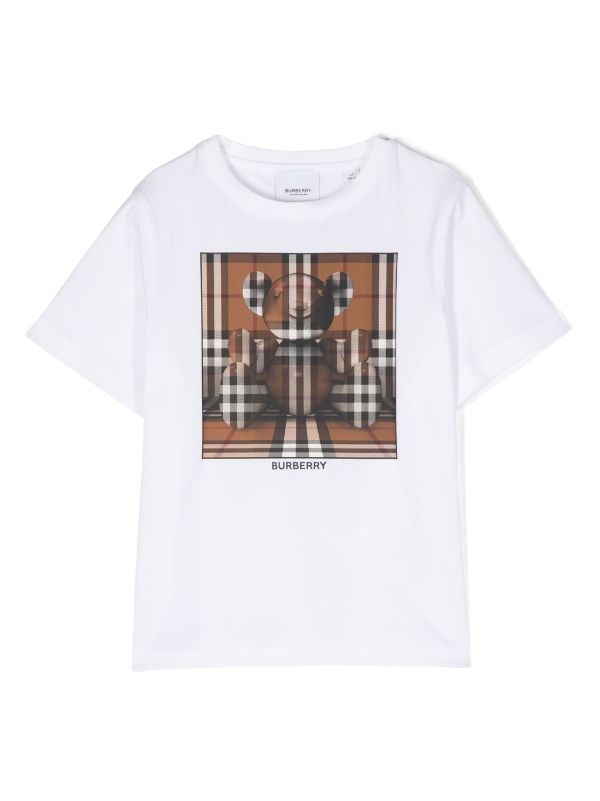 Burberry shirt kids sales white