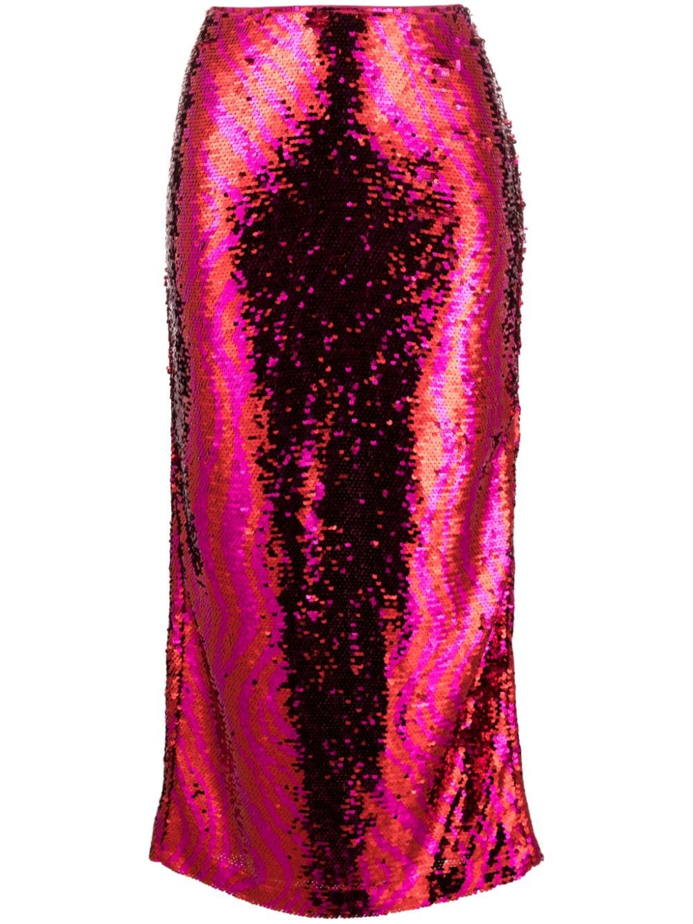 sequin-embellished midi skirt
