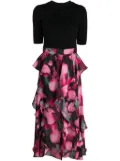 Ted Baker Darciia floral-print dress - Black