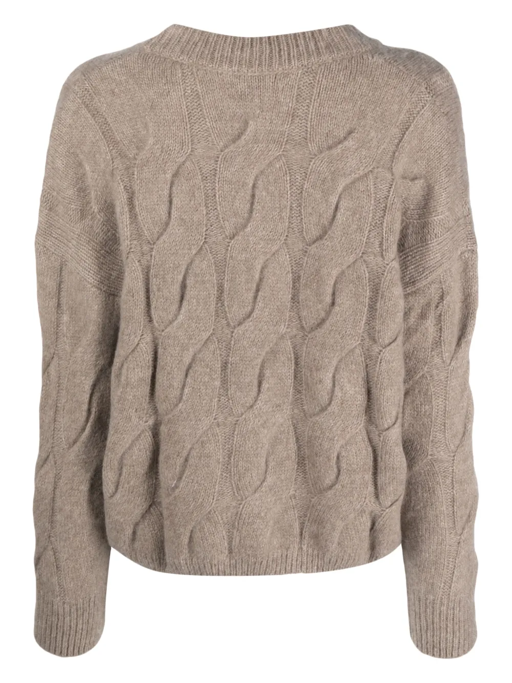 Allude Kabelgebreide trui - Beige